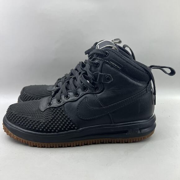 Nike Lunar Force 1 Duckboot Shoes Mens Size 12 Black Gum Winter Comfort Sneakers - Picture 3 of 12